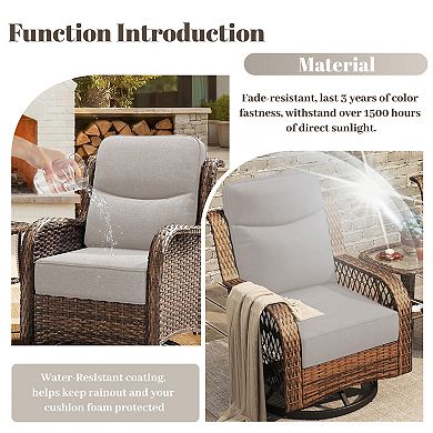 Outdoor Deep Seat Cushions, 6“ thick Fade Resistant, Waterproof Patio Chair Cushion