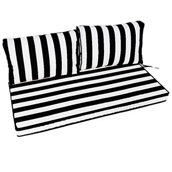 Outdoor Loveseat Cushion Set, 48 x 24 in Water Repellent, Fade Resistant, Couch love seat cushions