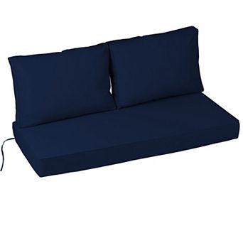 Outdoor Loveseat Cushion Set, 48 x 24 in Water Repellent, Fade Resistant, Couch love seat cushions