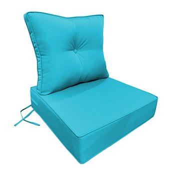 Outdoor Deep Seat Cushions 6 in Fade Resistant, Waterproof Patio Chair Cushion