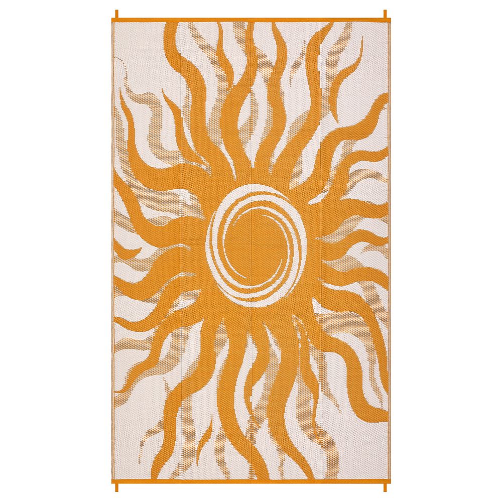 Garvee Modern Sun Pattern Waterproof UV Resistant Outdoor Rug ...