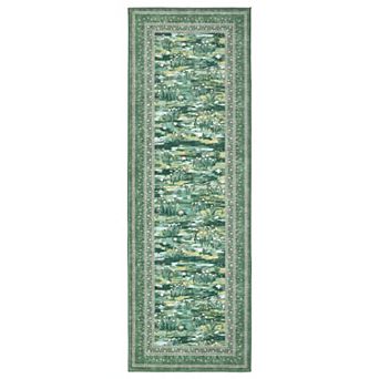 Garvee Contemporary Area Rug for Bedroom Kitchen Machine Washable Non Slip Foldable Rug for Laundry