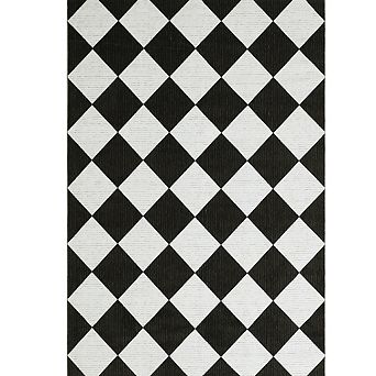 Garvee Modern Diamond Pattern Area Rug Machine Washable Non Slip Soft Rug for Bedroom Living Room