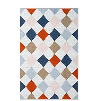 Garvee Modern Diamond Pattern Area Rug Machine Washable Non Slip Soft Rug for Bedroom Living Room