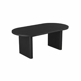 70.8" Oval Farmhouse Dining Table for 6-8, Rustic Oak Finish Kitchen Table
