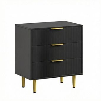 3 Dresser for Bedroom, Fluted Dressers & Chest of Drawers, for Living Room, Entryway
