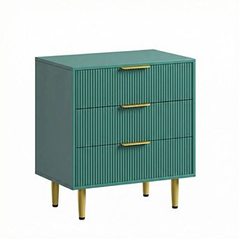 3 Dresser for Bedroom, Fluted Dressers & Chest of Drawers, for Living Room, Entryway