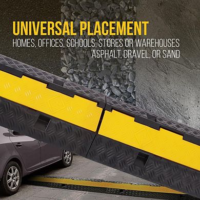 Pyle PCBLCO26 Cable Protective Cover Ramp Track - Yellow