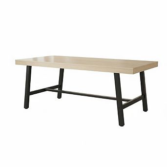 71" Modern Farmhouse Rectangular Dining Table - Adjustable Feet, Seats 6-8,Ideal for Kitchen/Dining