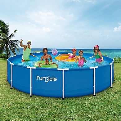Funsicle Activity Above Ground Pool Durable Frame For Games, 14ft