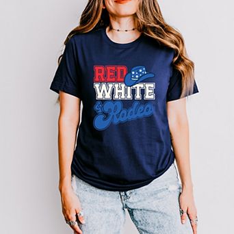 Red White And Rodeo - Women's Short Sleeve Graphic T-Shirt