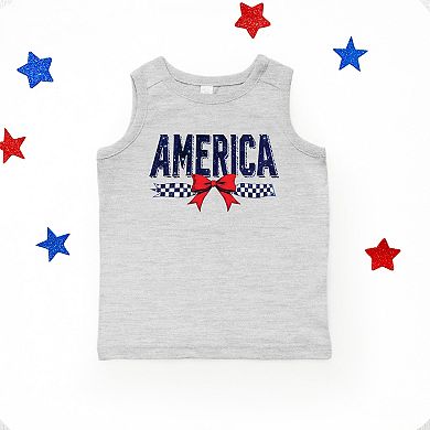 America Galaxy Coquette - Toddler Graphic Tank