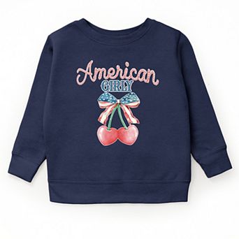 The Juniper Shop American Girly Cherries Coquette Youth Sweatshirt