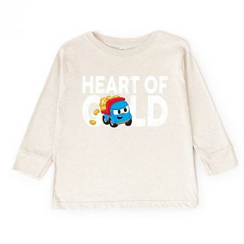 Leo the Truck Heart of Gold - Toddler Long Sleeve Graphic Tee