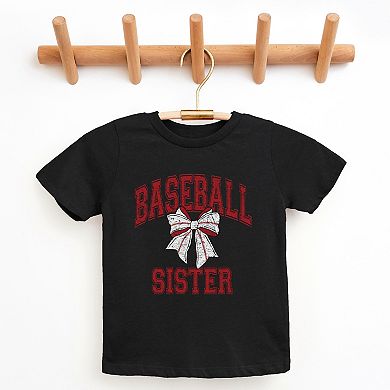 Baseball Sister Coquette - Youth Short Sleeve Graphic T-Shirt