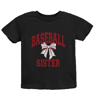 Baseball Sister Coquette - Youth Short Sleeve Graphic T-Shirt