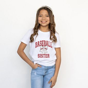 Baseball Sister Coquette - Youth Short Sleeve Graphic T-Shirt