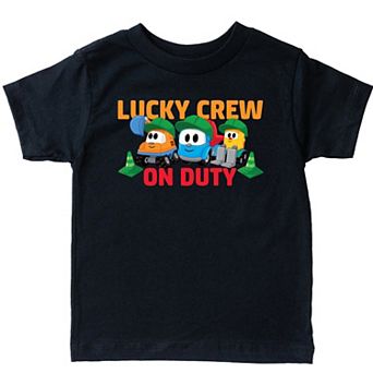 Leo the Truck Lucky Crew On Duty - Toddler Short Sleeve Graphic T-Shirt