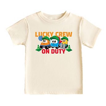 Leo the Truck Lucky Crew On Duty - Toddler Short Sleeve Graphic T-Shirt