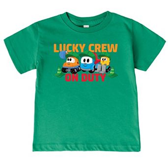 Leo the Truck Lucky Crew On Duty - Toddler Short Sleeve Graphic T-Shirt
