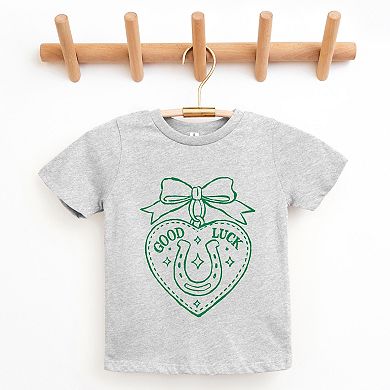 Good Luck Charm Outline - Youth Short Sleeve Graphic T-Shirt