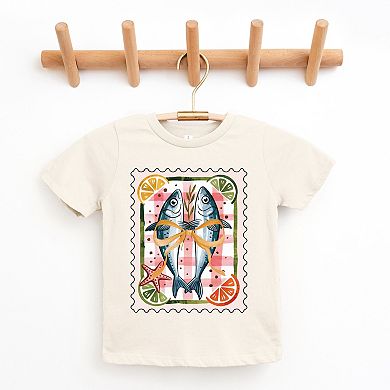 Sardines Stamp - Youth Short Sleeve Graphic T-Shirt