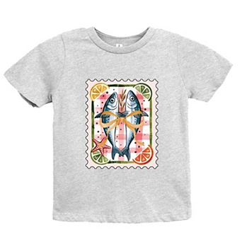 Sardines Stamp - Youth Short Sleeve Graphic T-Shirt