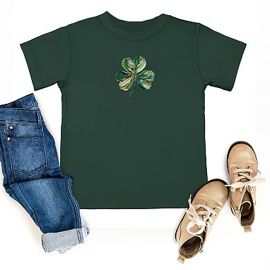 Clover Paint Print - Toddler Short Sleeve Graphic T-Shirt