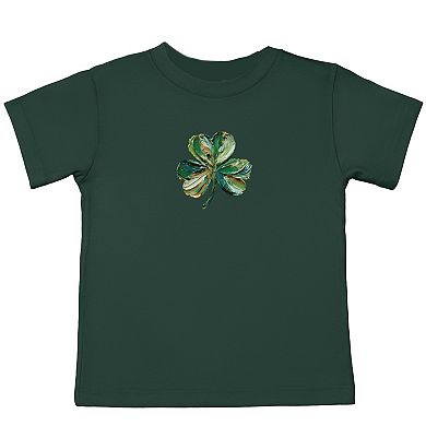 Clover Paint Print - Toddler Short Sleeve Graphic T-Shirt