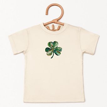 Clover Paint Print - Toddler Short Sleeve Graphic T-Shirt