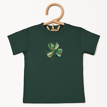 Clover Paint Print - Toddler Short Sleeve Graphic T-Shirt