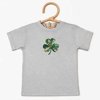 Clover Paint Print - Toddler Short Sleeve Graphic T-Shirt