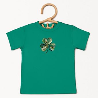 Clover Paint Print - Toddler Short Sleeve Graphic T-Shirt