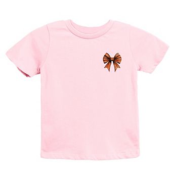 Basketball Game Day Stacked Coquette Front and Back Design - Youth Short Sleeve Graphic T-Shirt