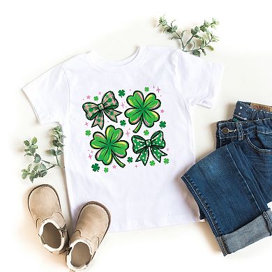 Clover Stars Coquette - Toddler Short Sleeve Graphic T-Shirt
