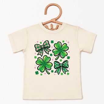 Clover Stars Coquette - Toddler Short Sleeve Graphic T-Shirt