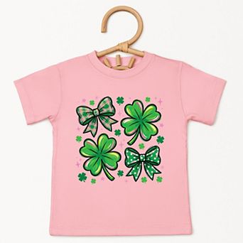 Clover Stars Coquette - Toddler Short Sleeve Graphic T-Shirt