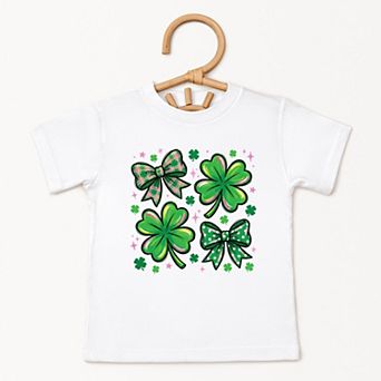 Clover Stars Coquette - Toddler Short Sleeve Graphic T-Shirt