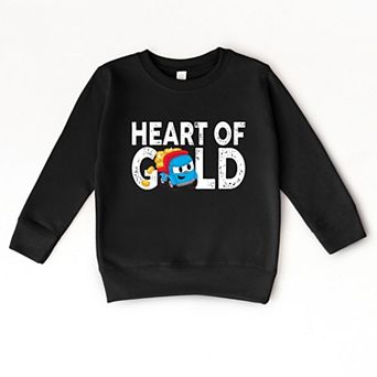 Leo the Truck Heart of Gold - Toddler Graphic Sweatshirt