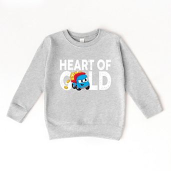Leo the Truck Heart of Gold - Toddler Graphic Sweatshirt