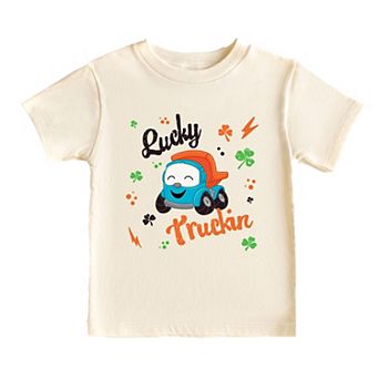 Leo the Truck Lucky Truckin - Toddler Short Sleeve Graphic T-Shirt