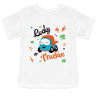 Leo the Truck Lucky Truckin - Toddler Short Sleeve Graphic T-Shirt