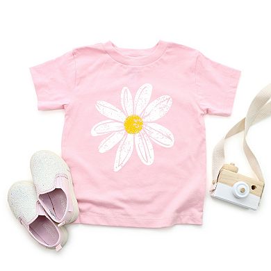 Daisy Distressed - Toddler Short Sleeve Graphic T-Shirt