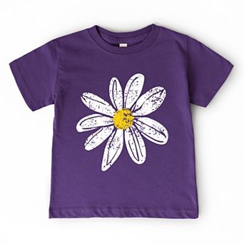 Daisy Distressed - Toddler Short Sleeve Graphic T-Shirt