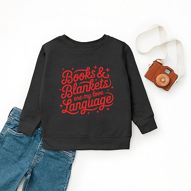Books & Blankets Are My Love Language - Youth Graphic Sweatshirt