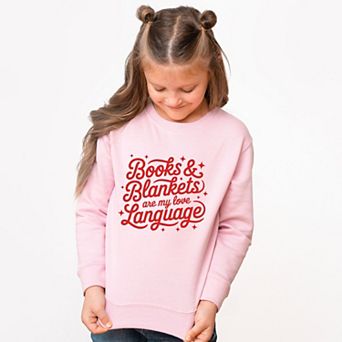 Books & Blankets Are My Love Language - Youth Graphic Sweatshirt