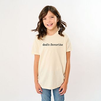 Dad's Favorite Typewriter - Youth Short Sleeve Graphic T-Shirt