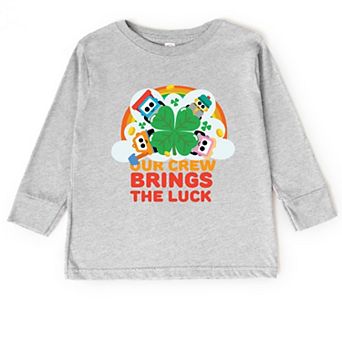 Leo the Truck Our Crew Brings The Luck - Toddler Long Sleeve Graphic Tee