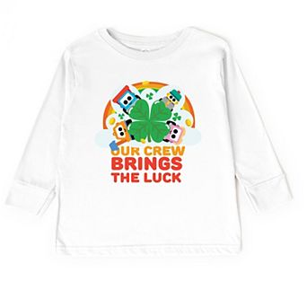 Leo the Truck Our Crew Brings The Luck - Toddler Long Sleeve Graphic Tee