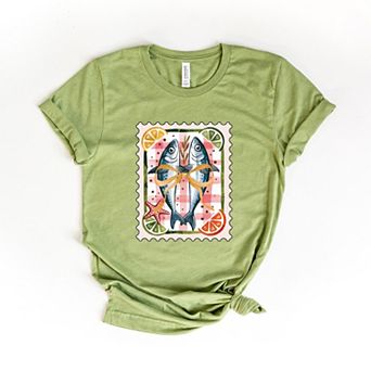 Sardines Stamp - Women's Short Sleeve Graphic T-Shirt